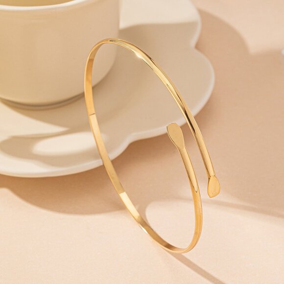 3/$35 Thin Gold Tone Arm Cuff Adjustable Bracelet Body Jewelry - Picture 5 of 6